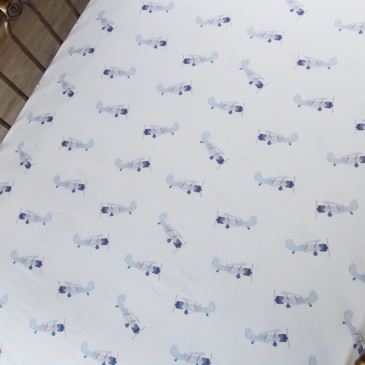 Airplane Standard Crib Sheet