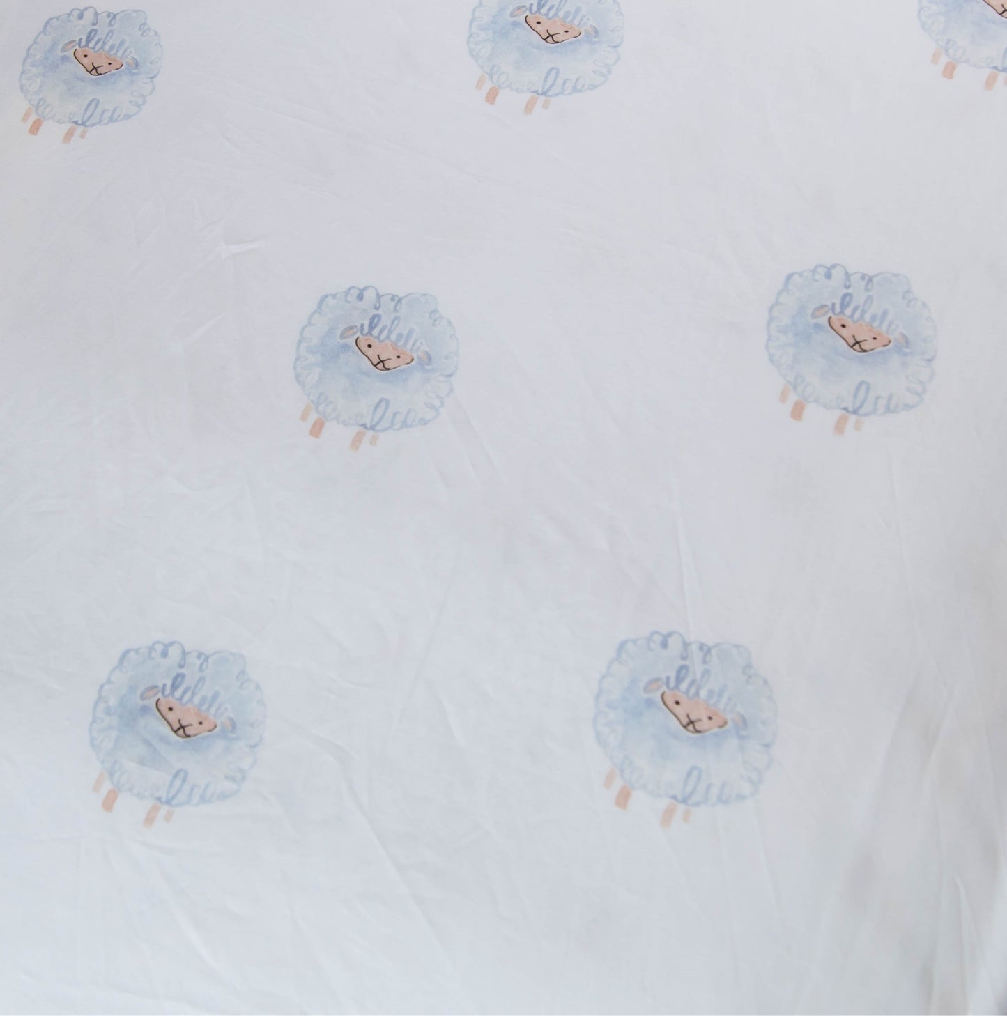 Watercolor Print Fabric : LAMB