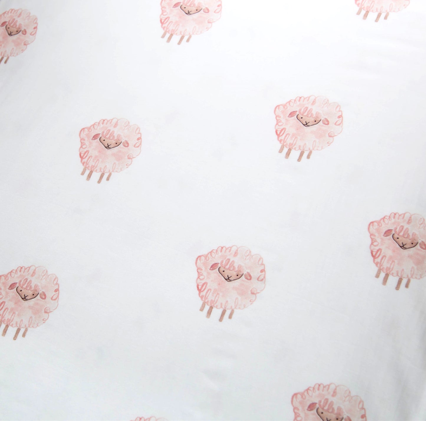 Watercolor Print Fabric : LAMB