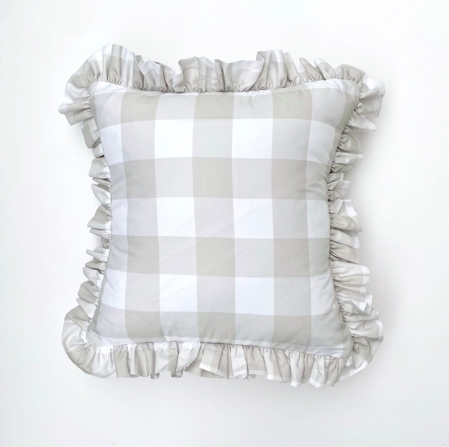 Oat Buffalo Check Pillow 20x20