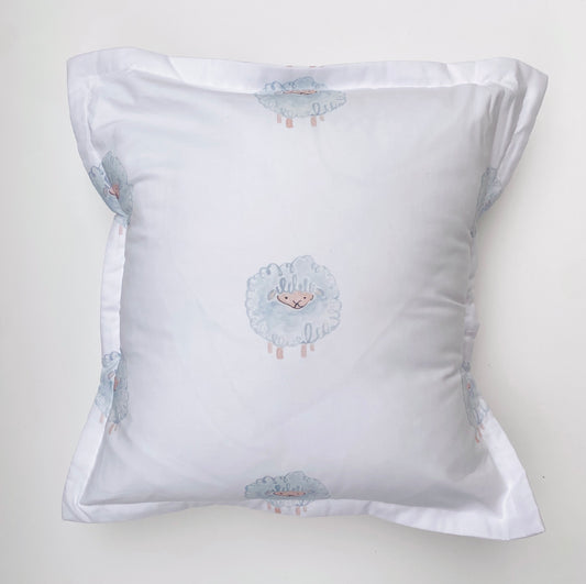Blue Lamb Pillow 20x20