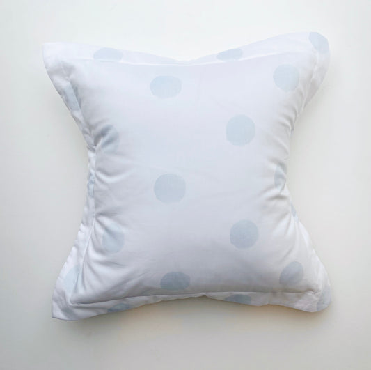 Blue Watercolor Dot Pillow 20x20