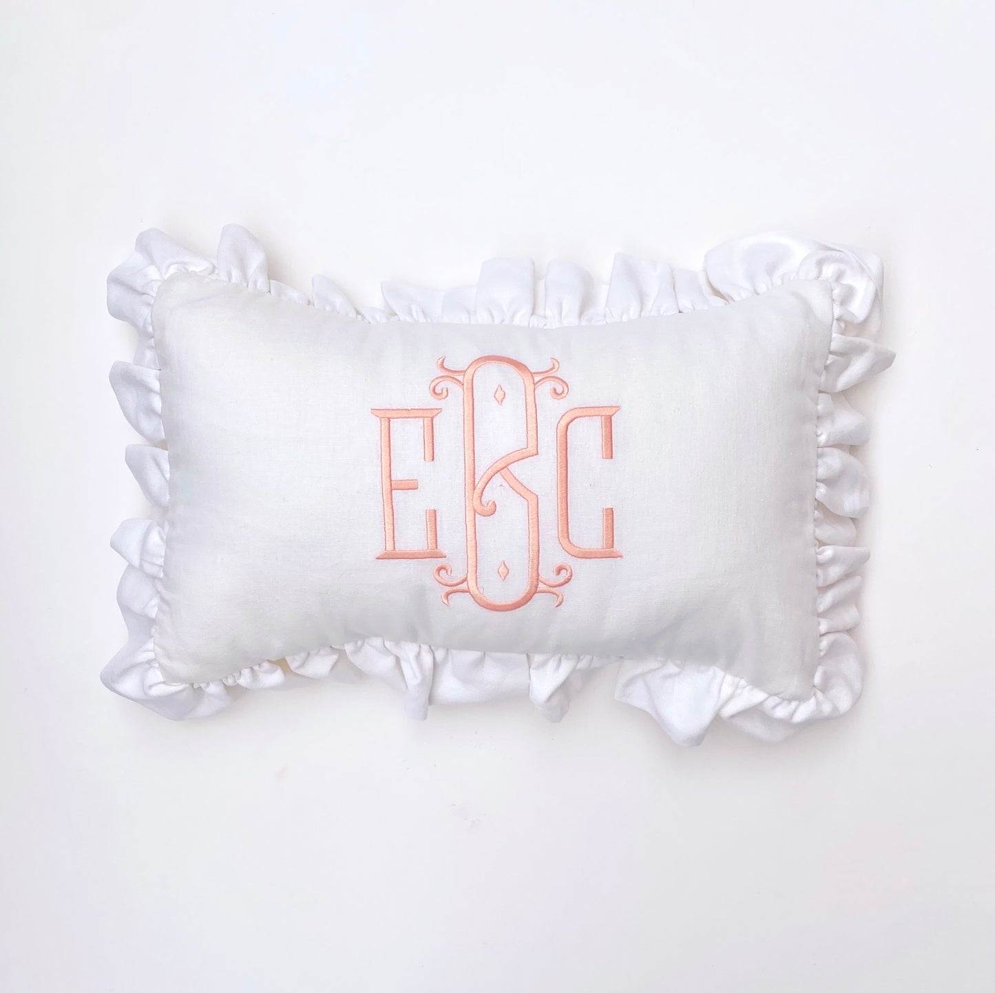 Lumbar Monogram Pillow