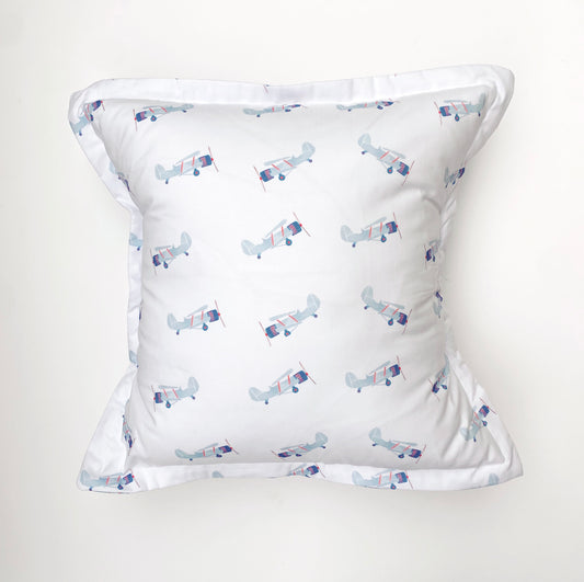 Airplane Print Pillow 20x20