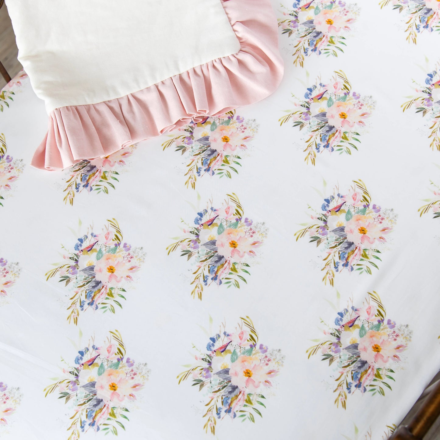 Floral Bouquet Standard Crib Sheet