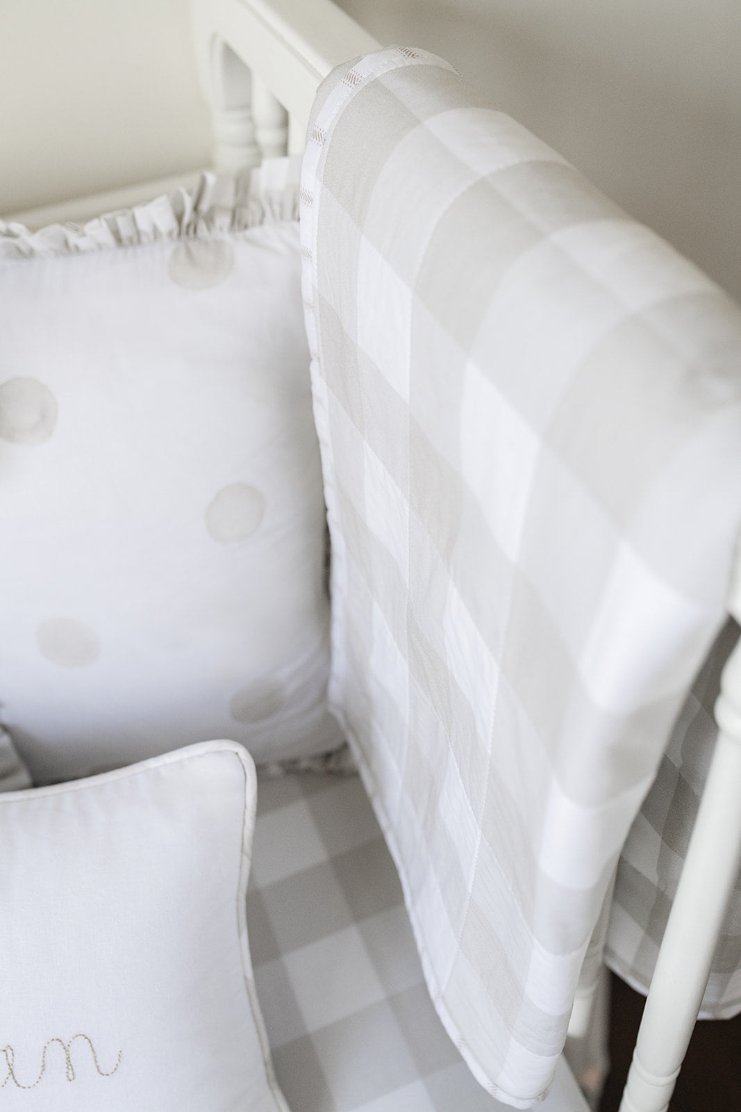 Heirloom Baby Blanket in Oat Buffalo Check