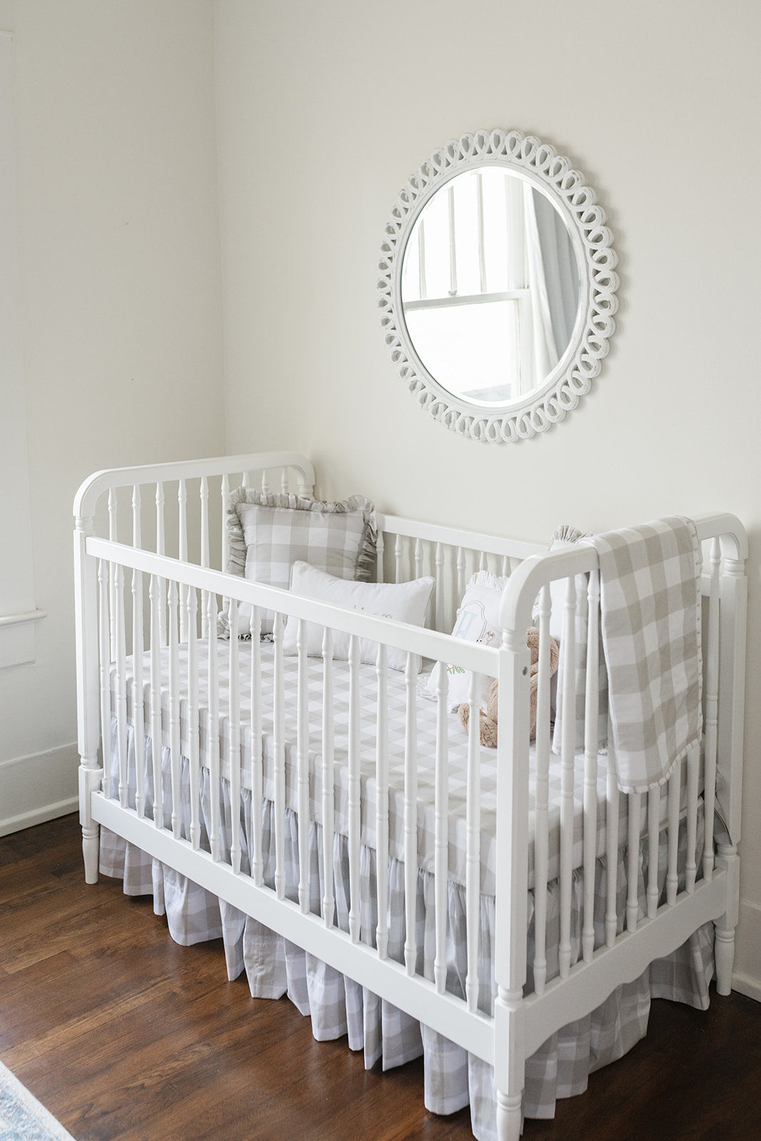 Heirloom Baby Blanket in Oat Buffalo Check