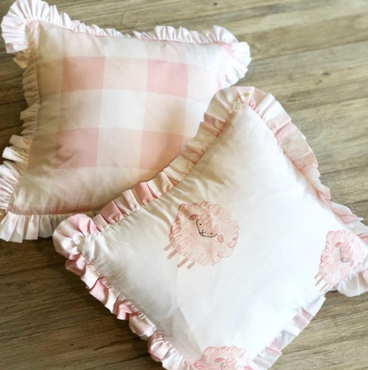 Buffalo Pink Check Accent Pillows (Sample Sale)