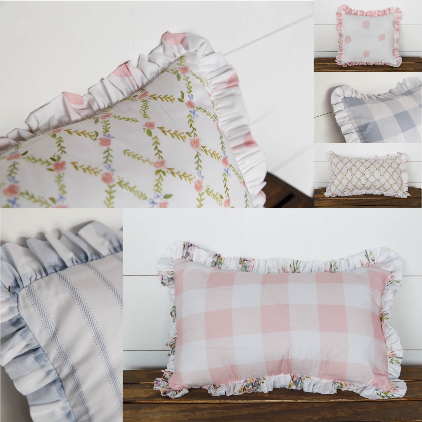 Buffalo Pink Check Accent Pillows (Sample Sale)