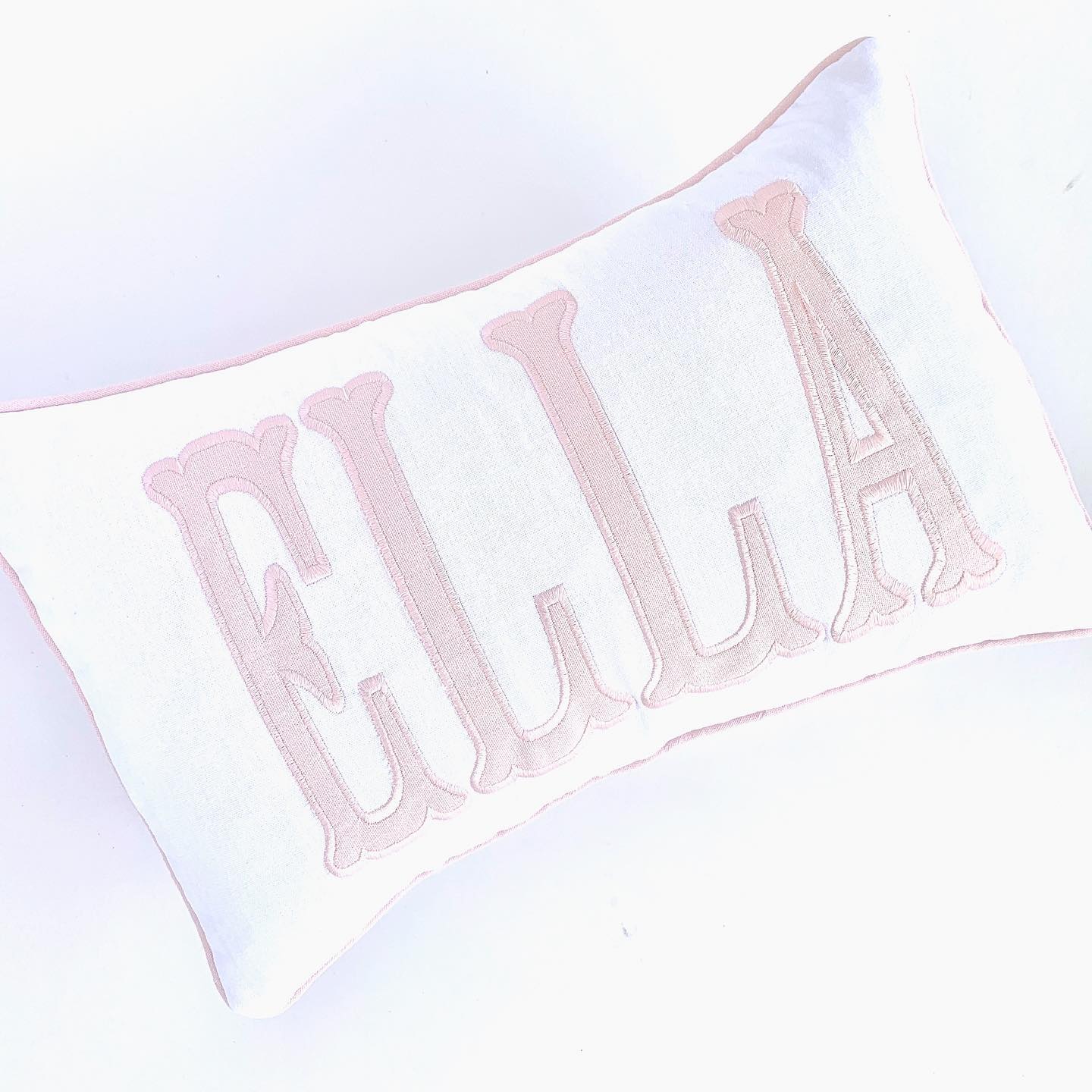 Applique N-A-M-E Pillow