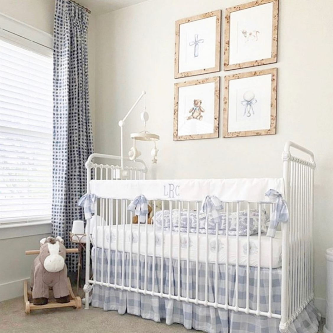Straight Crib Rail Topper – Fireflies Nursery Linens